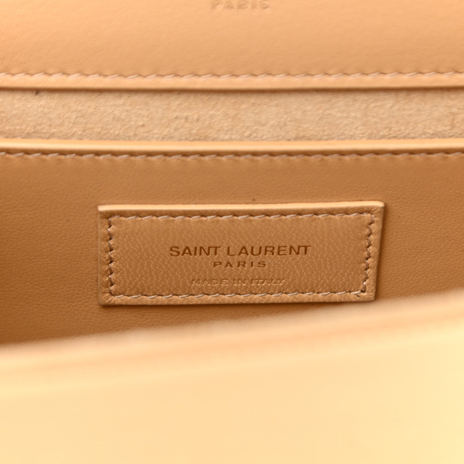 Saint Laurent Metallic Calfskin Small Classic Monogram Kate Tassel Satchel Gold 5 of 11
