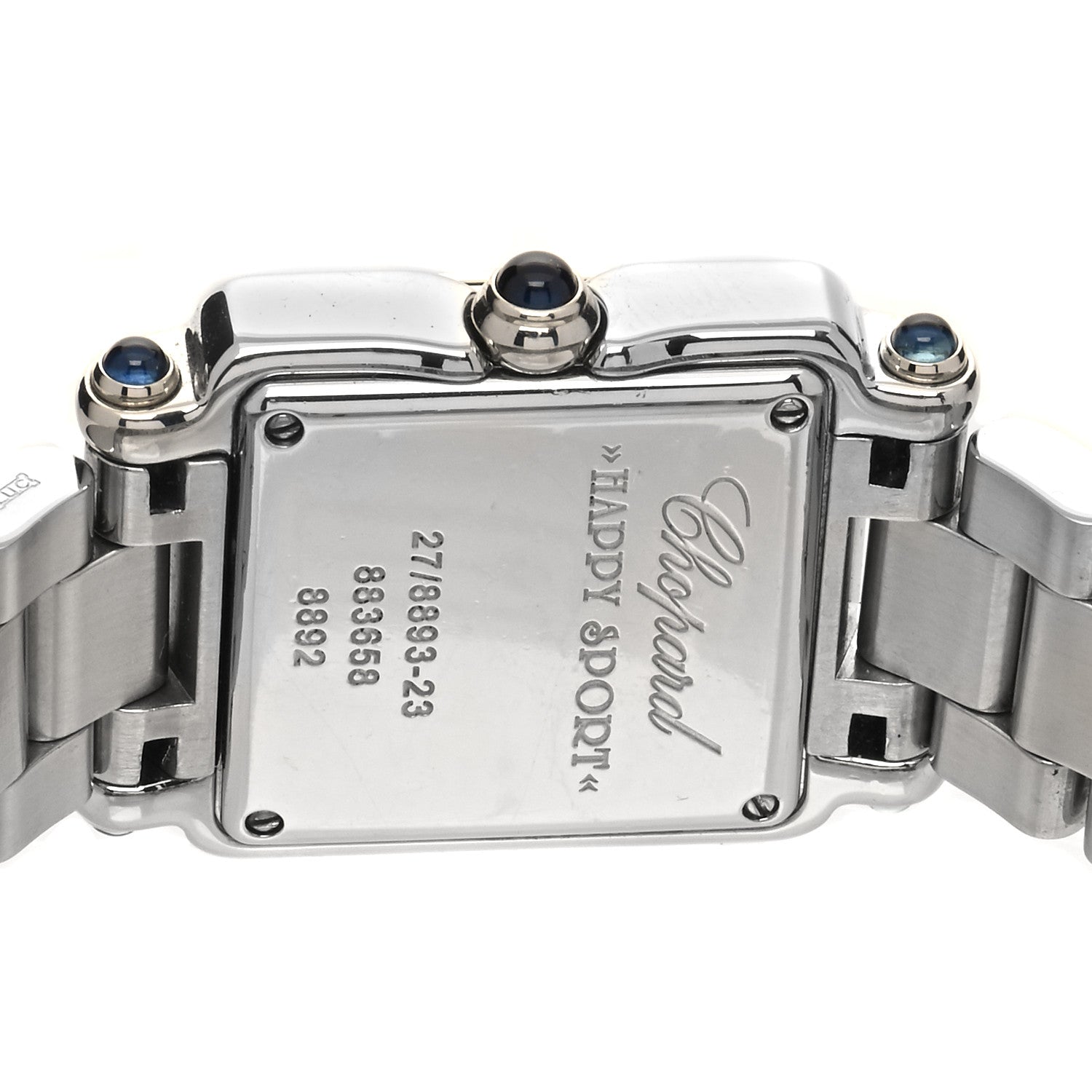 Chopard Stainless Steel 5 Diamond 23mm Happy Sport Quartz Watch Brown 4 of 5