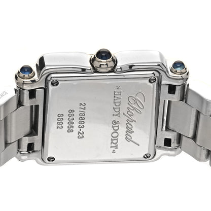 Chopard Stainless Steel 5 Diamond 23mm Happy Sport Quartz Watch Brown 4 of 5