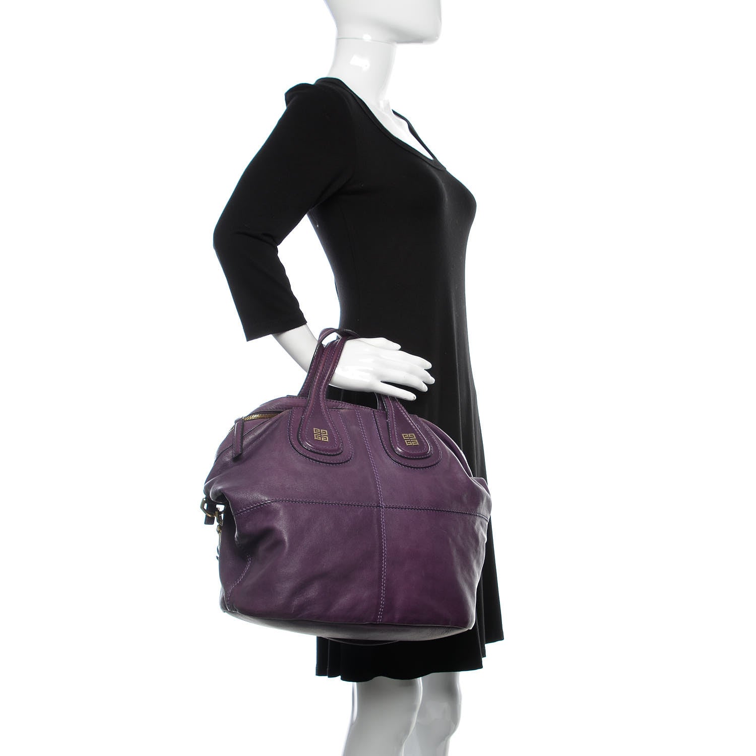 Givenchy Sugar Goatskin Medium Nightingale Aubergine 3 of 14