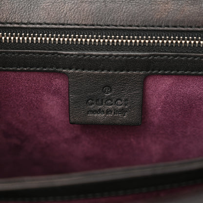 Gucci Regent Calfskin Medium Lady Lock Satchel Black 6 of 12
