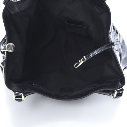 Gucci Patent D Ring Large Hobo Black 5 of 12