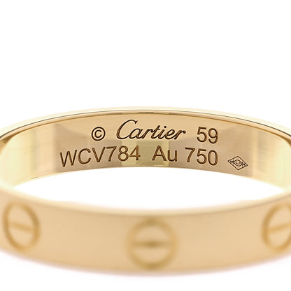 Cartier 18K Yellow Gold 3.5mm LOVE Wedding Band Ring 59 8.75 4 of 5
