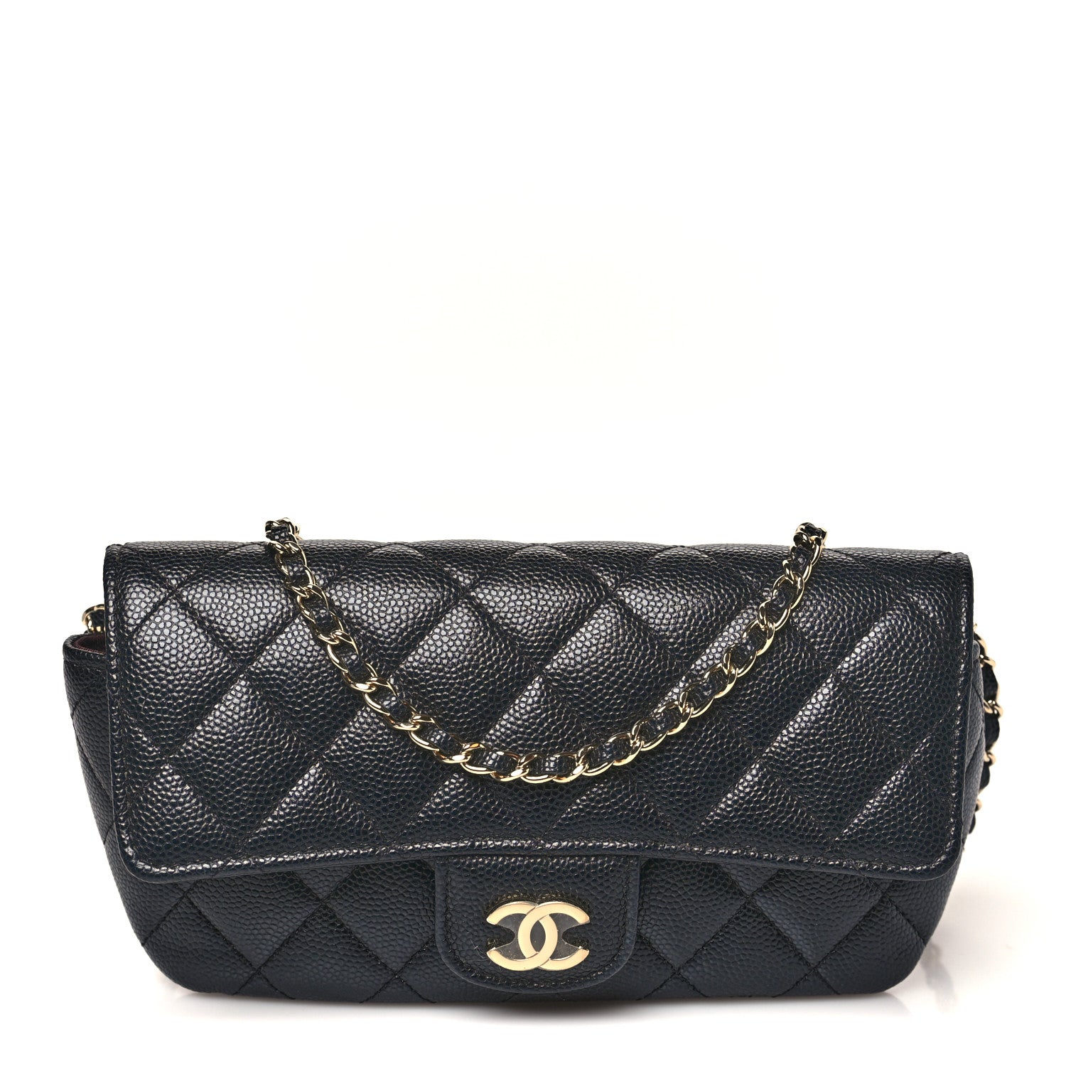 Chanel Caviar Quilted Glasses Case With Chain Black 1 of 11