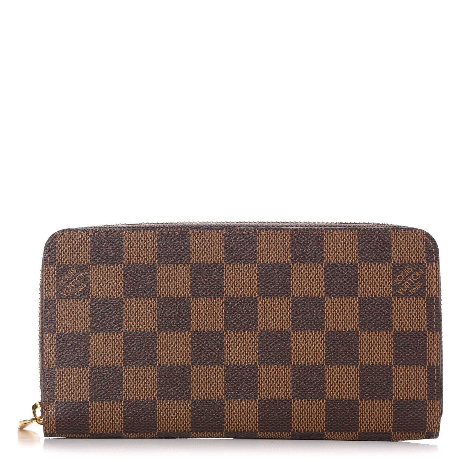 Louis Vuitton Damier Ebene Zippy Wallet Rose Ballerine 1 of 8