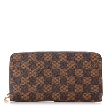 Louis Vuitton Damier Ebene Zippy Wallet Rose Ballerine 1 of 8