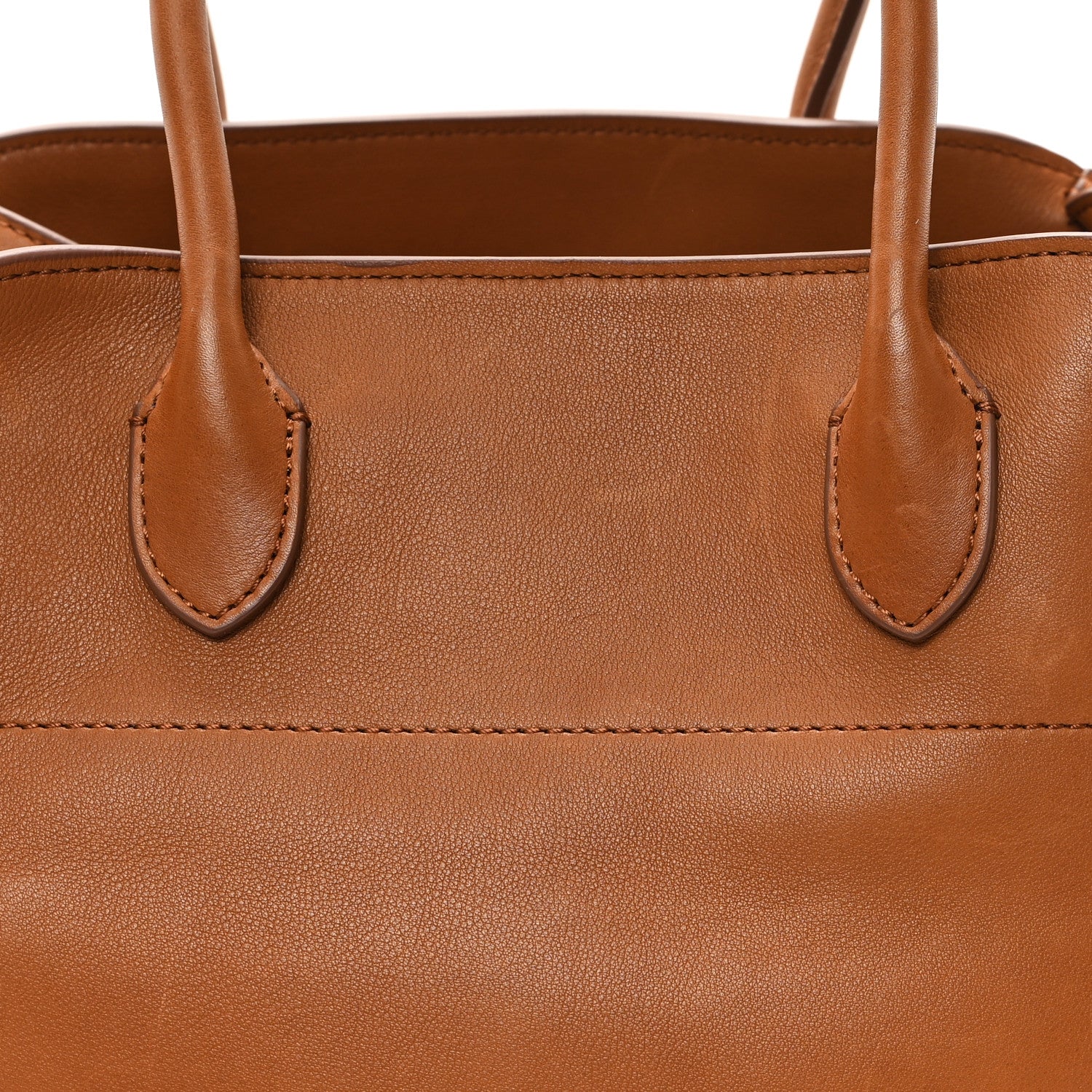 The Row Polished Saddle Calfskin Soft Margaux 12 Cuir 7 of 9