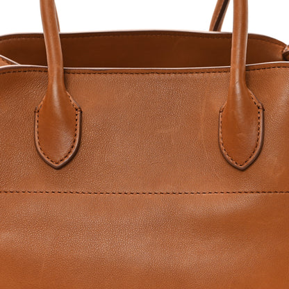 The Row Polished Saddle Calfskin Soft Margaux 12 Cuir 7 of 9