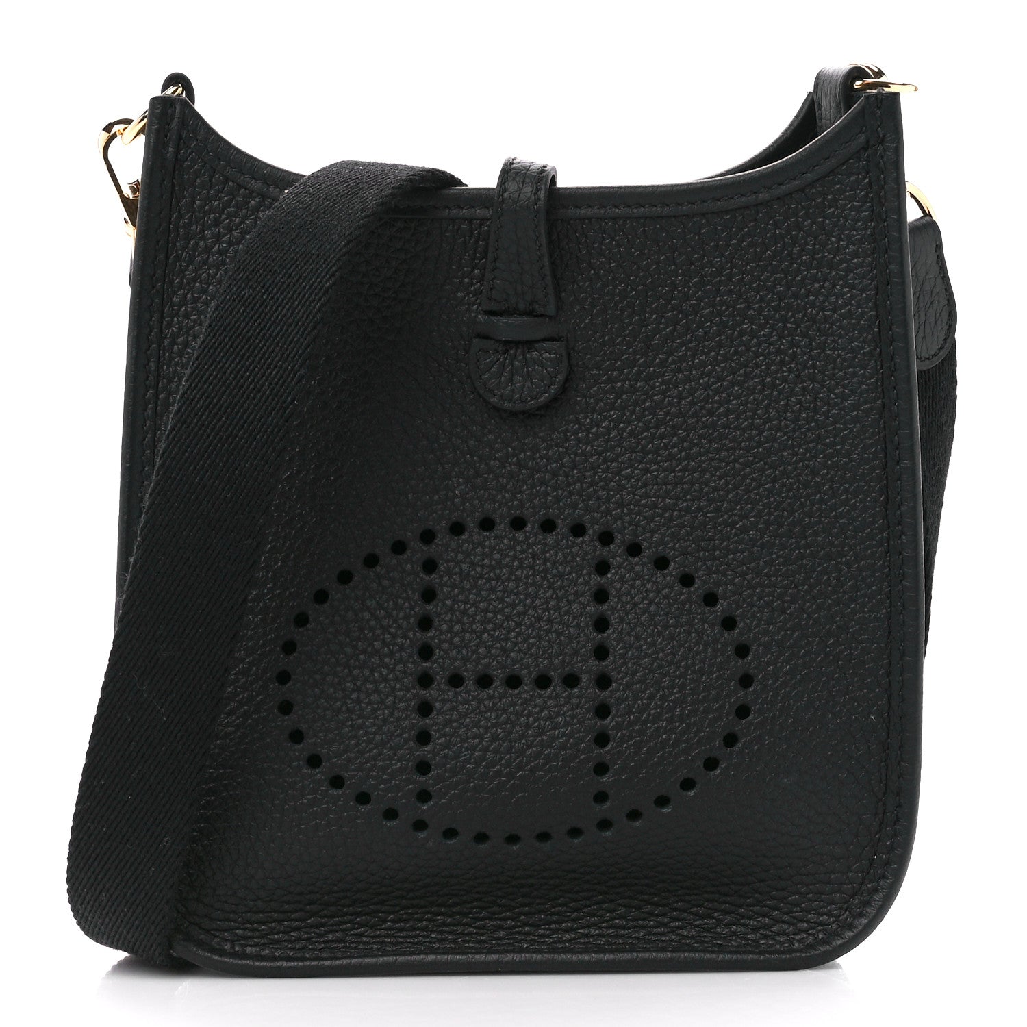 Hermes Taurillon Clemence Evelyne TPM Black 1 of 10