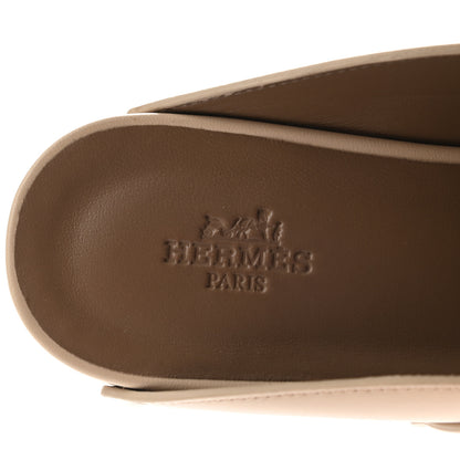 Hermes Calfskin Calya Mules 36 Hetre 7 of 14