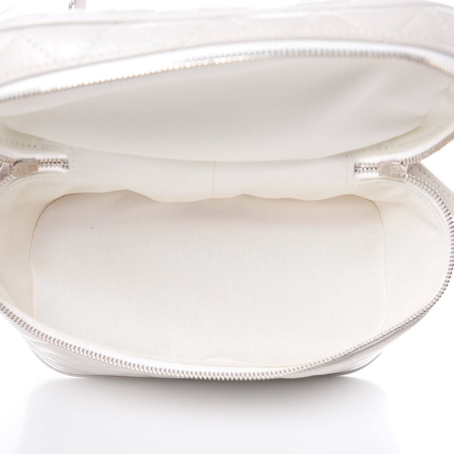 Chanel Crumpled Calfskin PVC Quilted Backpack White 6 of 11