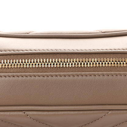 Saint Laurent Calfskin Matelasse Monogram Lou Camera Bag Taupe 13 of 13