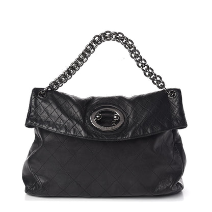 Chanel Lambskin Quilted New Lock Flap Black 1 of 10