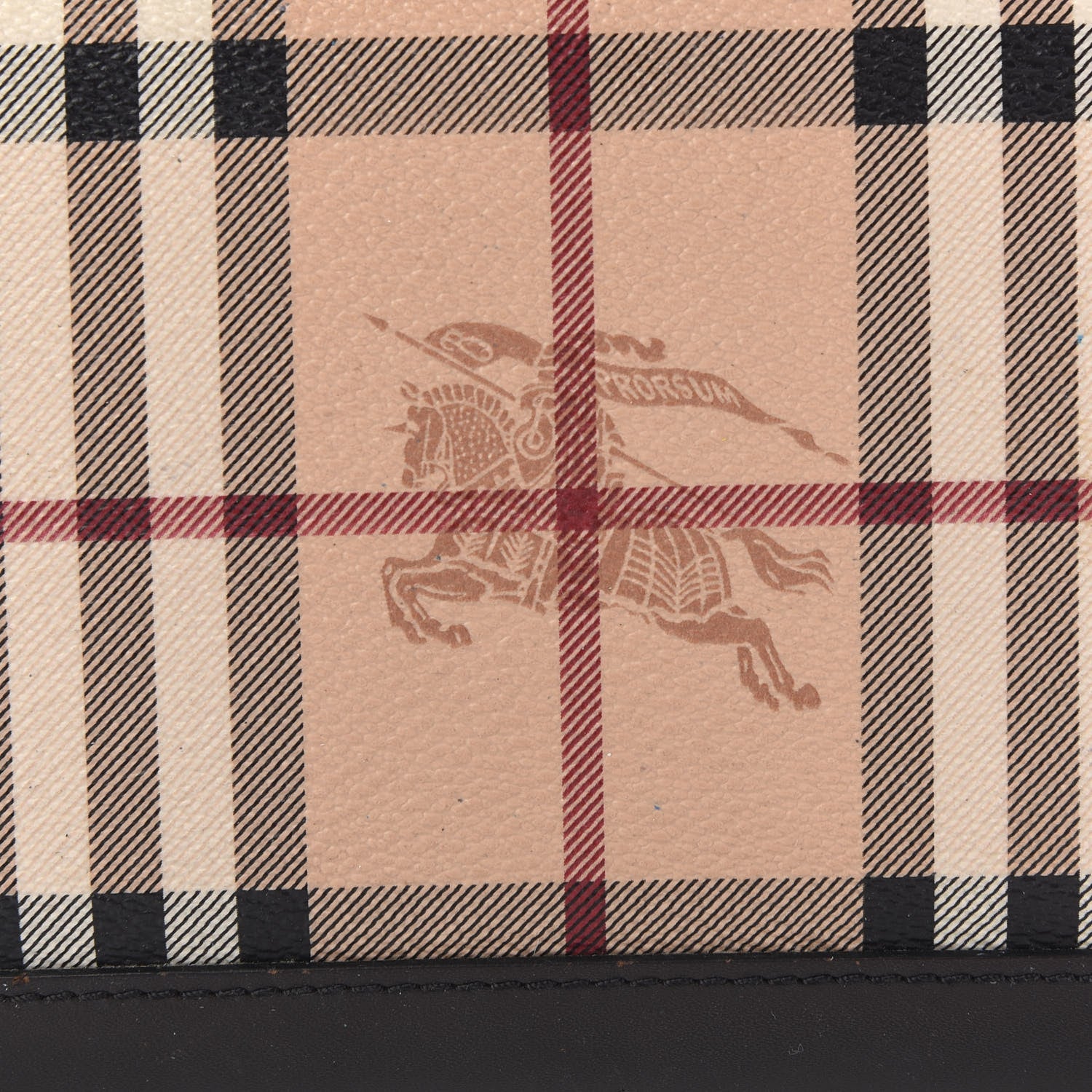 Burberry Haymarket Check Large Ziggy Zip Around Wallet Chocolate 10 of 10