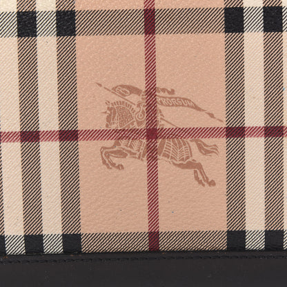 Burberry Haymarket Check Large Ziggy Zip Around Wallet Chocolate 10 of 10