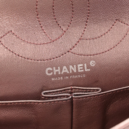 Chanel Metallic Aged Calfskin Quilted 2.55 Reissue 226 Flap Rose Fonce 6 of 16