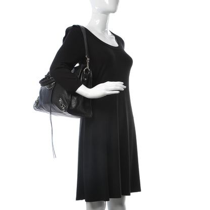 Balenciaga Chevre Silver Metallic Edge Hardware City Black 3 of 11