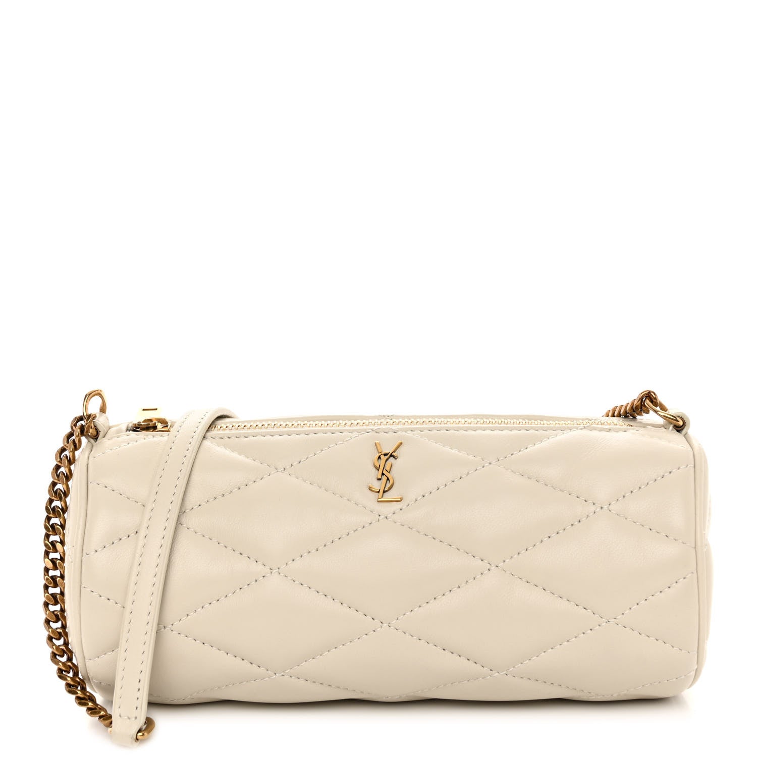 Saint Laurent Lambskin Monogram Mini Sade Tube Bag Crema Soft 1 of 9