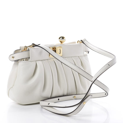 Fendi Shiny Nappa Small Peekaboo Click Bag White 3 of 11