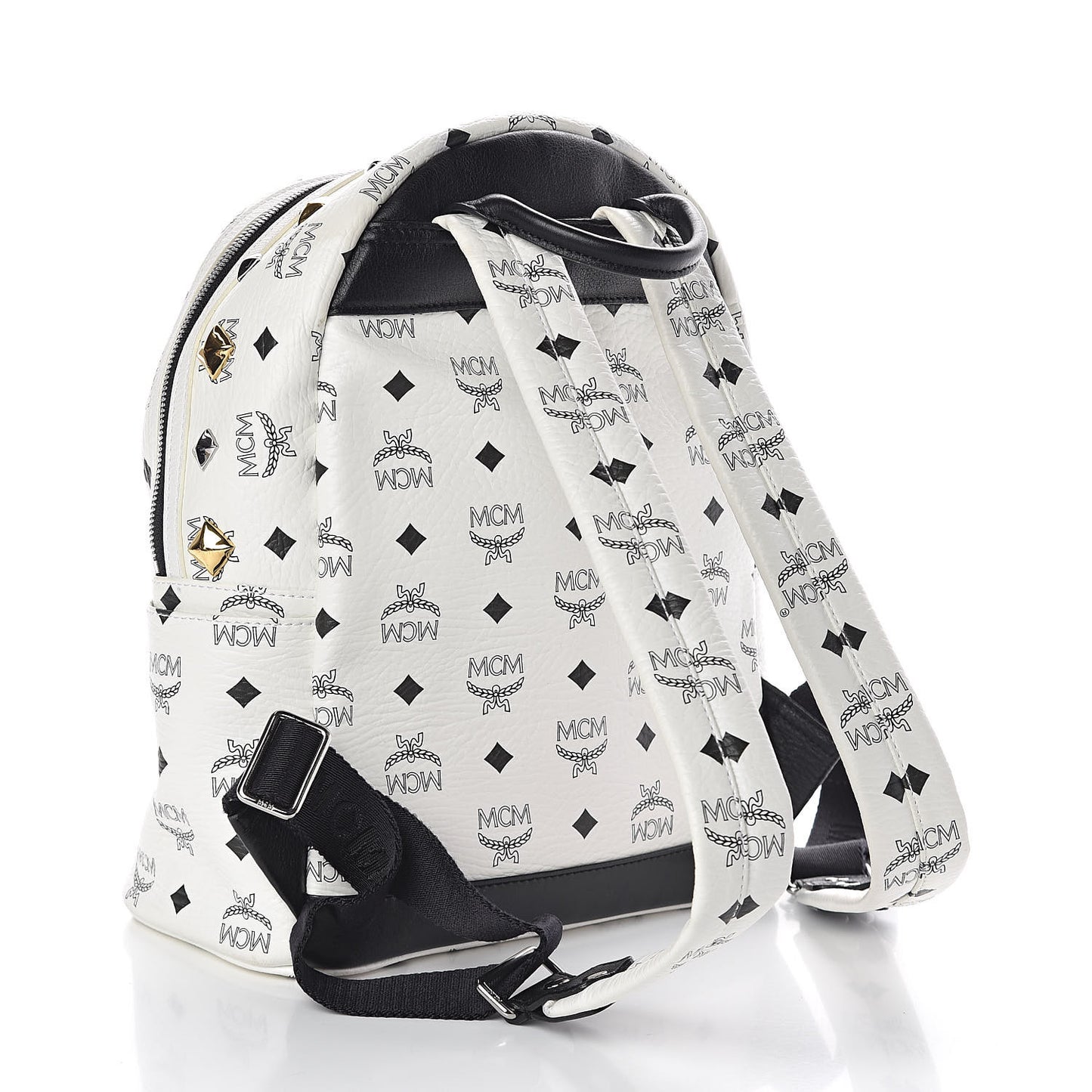 Visetos Studded Small Stark M Backpack White
