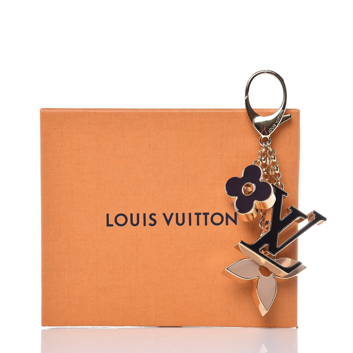 Louis Vuitton Fleur De Monogram Bag Charm Dore 4 of 4