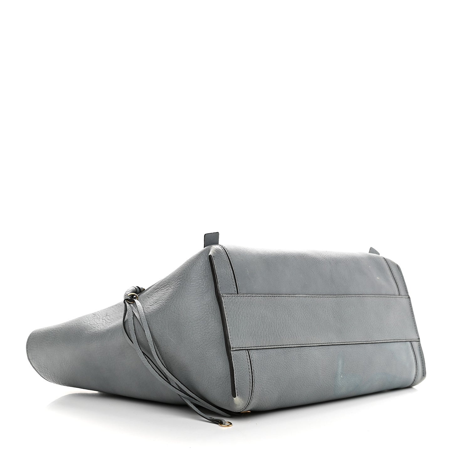 Smooth Calfskin Medium Milo Shopping Tote Cloudy Blue