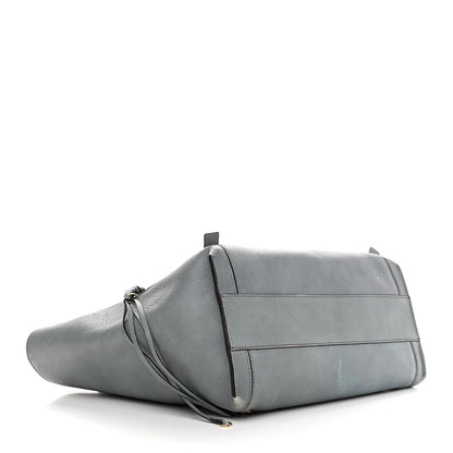 Chloe Smooth Calfskin Medium Milo Shopping Tote Cloudy Blue 4 of 12