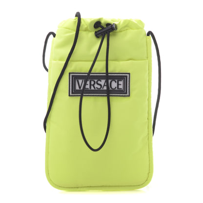 Versace Nylon 90s Logo Lanyard Wallet Green 1 of 9