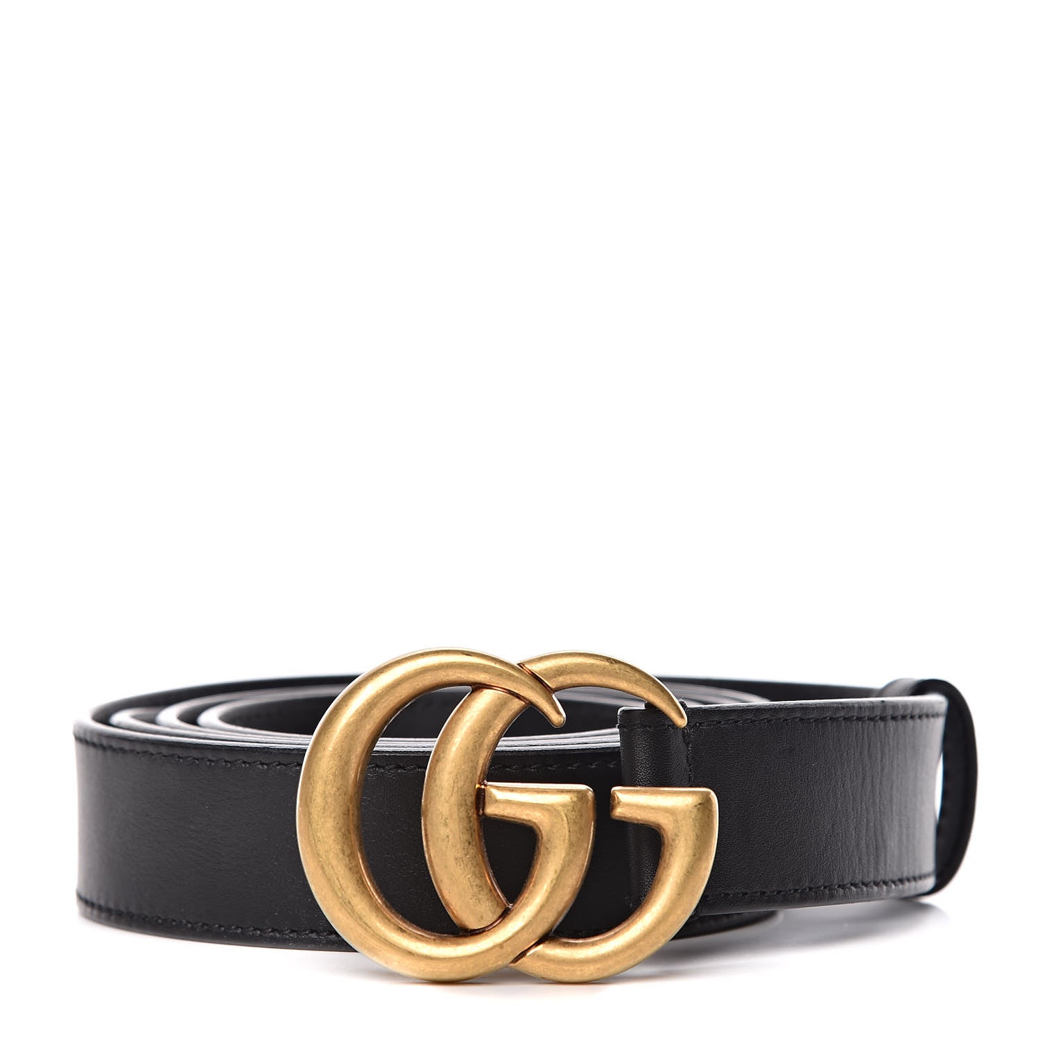 Gucci Moon Calfskin Double G 30mm Belt 120 48 Black 1 of 7