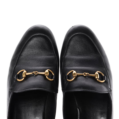 Gucci Lambskin Womens Brixton Horsebit Loafers 34.5 Black 13 of 20