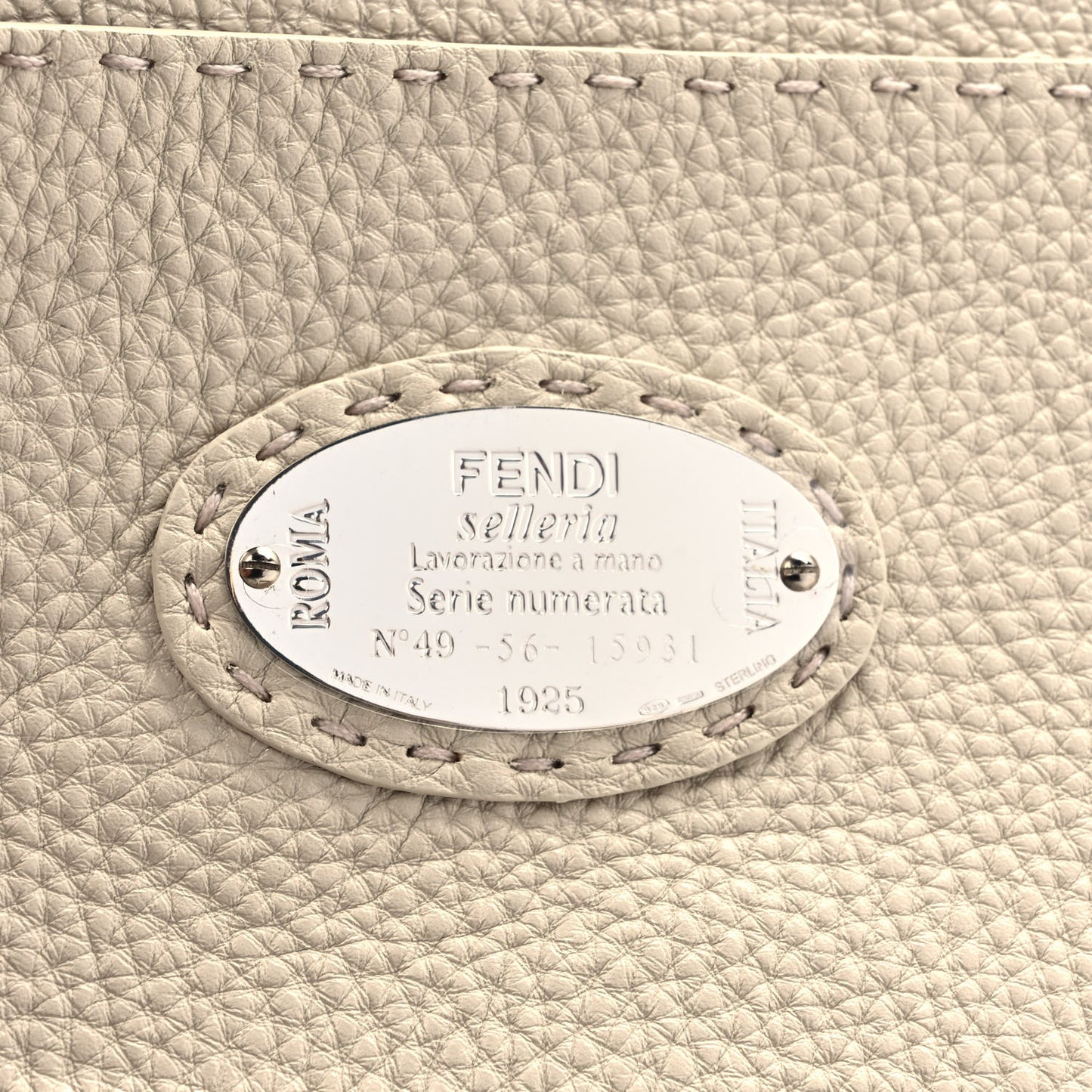 Cuoio Romano Selleria Chamois Medium Peekaboo I SEE U Satchel Corda Camelia Cipria