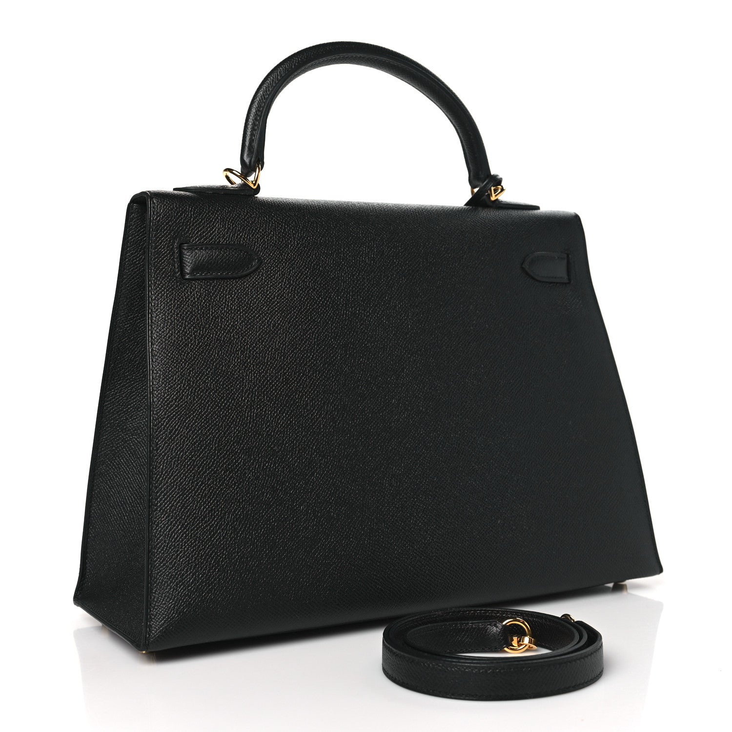 Hermes Epsom Kelly Sellier 32 Black 3 of 10