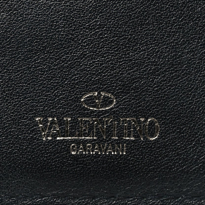 Valentino Garavani Vitello Rockstud Card Holder Black 6 of 6