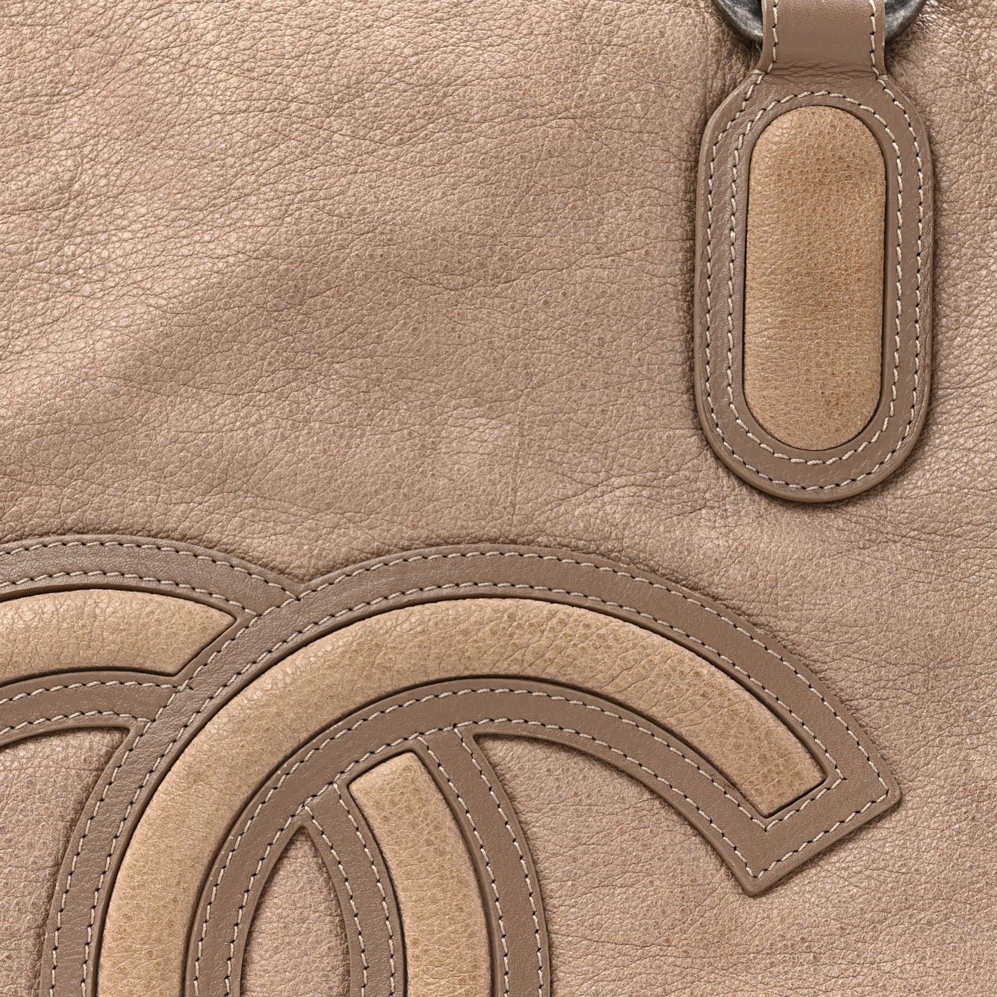 Washed Calfskin Tote Beige