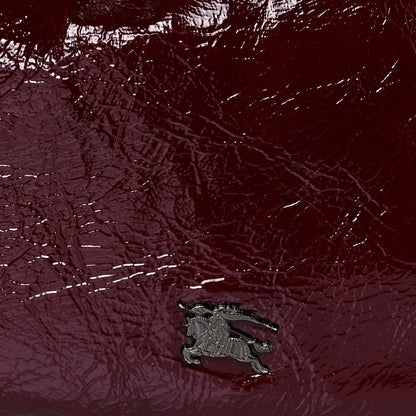Burberry Patent Quilted Hobo Burgundy 7 of 13