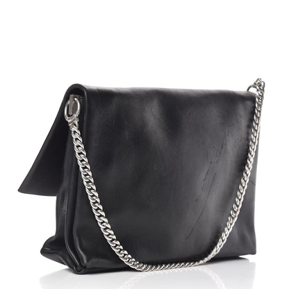 Celine Smooth Calfskin Blade Chain Flap Black 3 of 17