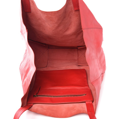 Celine Lambskin Horizontal Cabas Magenta 4 of 12