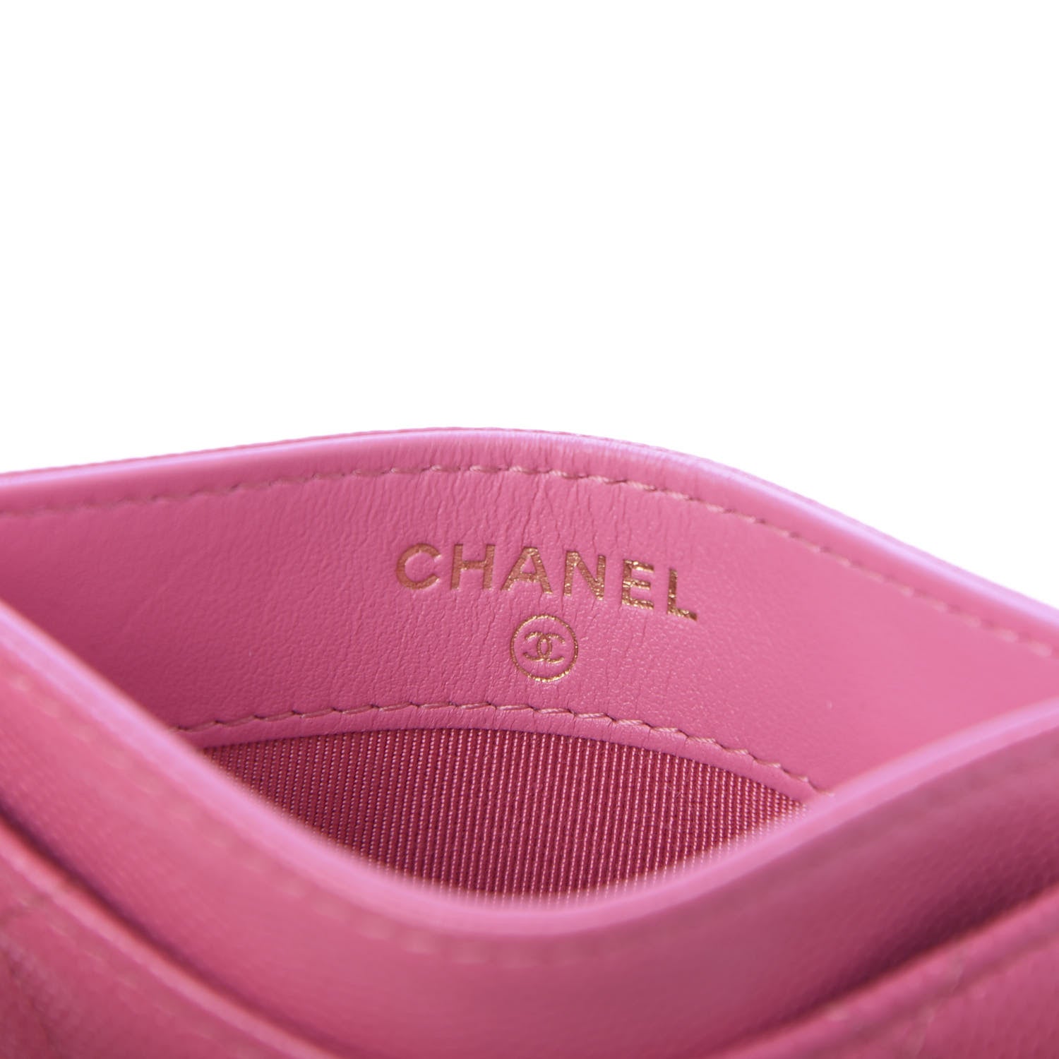 Chanel Shiny Caviar Quilted Card Holder Pink 8 of 12