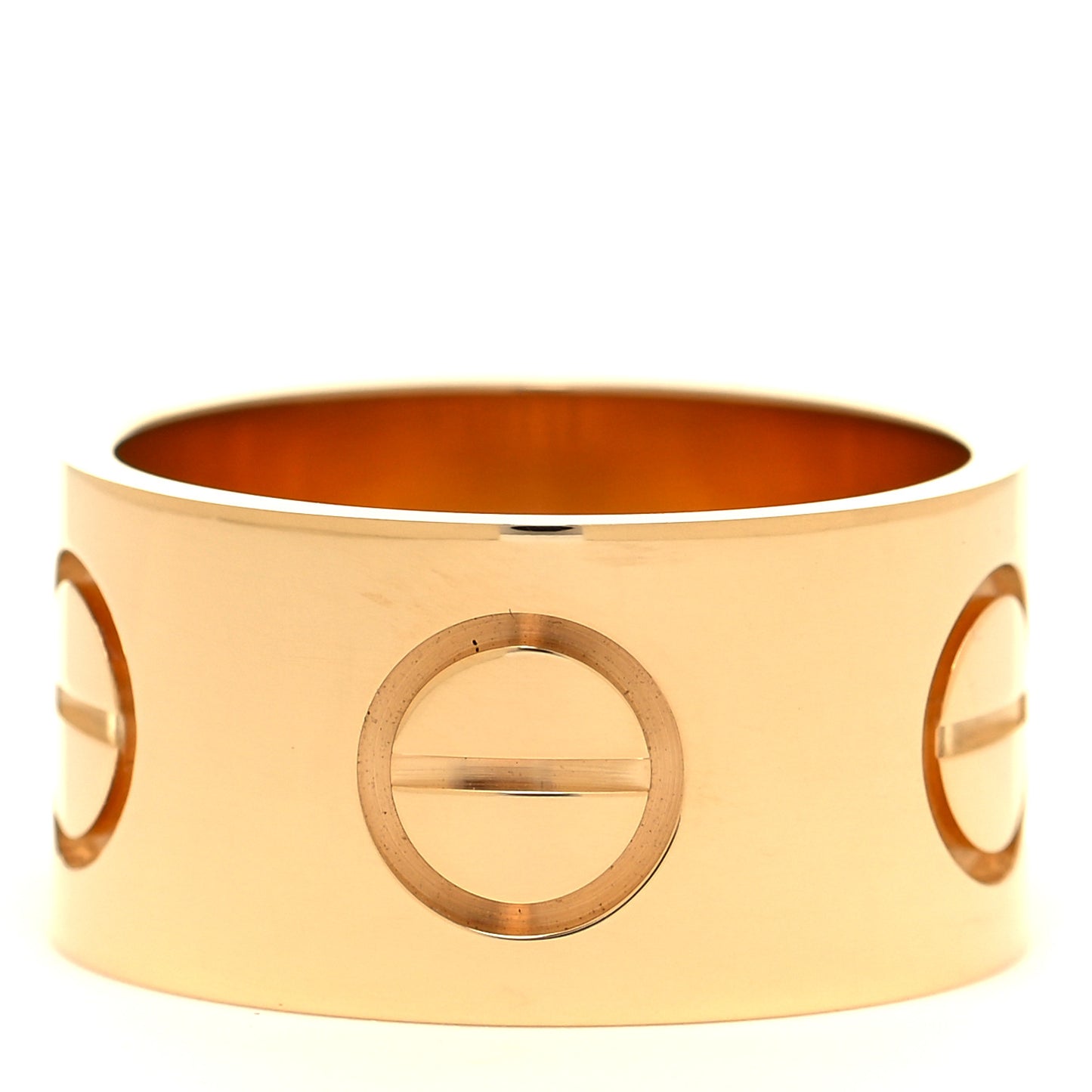 18K Yellow Gold 11mm LOVE Ring 58 8.25