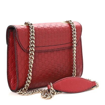 Gucci Soft Microguccissima Mini Emily Chain Shoulder Bag Rosso 2 of 9