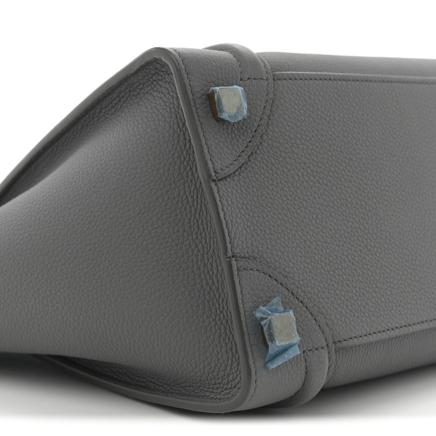 Baby Drummed Calfskin Micro Luggage Kohl