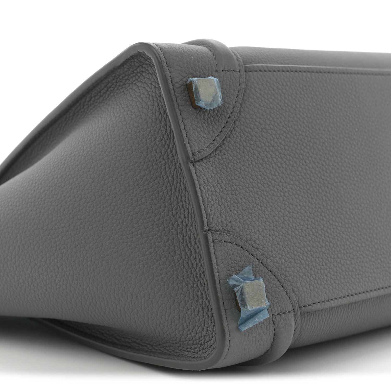 Celine Baby Drummed Calfskin Micro Luggage Kohl 8 of 11