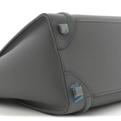 Celine Baby Drummed Calfskin Micro Luggage Kohl 8 of 11