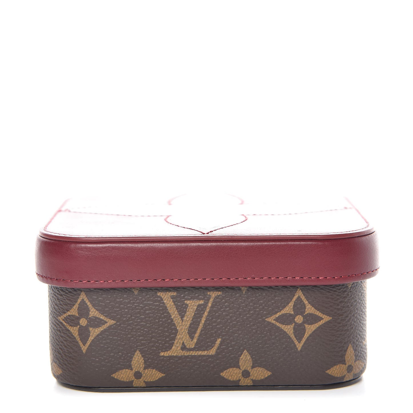 Monogram Clarence Box MM Burgundy