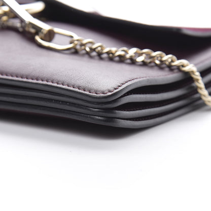 Chloe Calfskin Suede Medium Faye Shoulder Bag Plum Purple 10 of 13