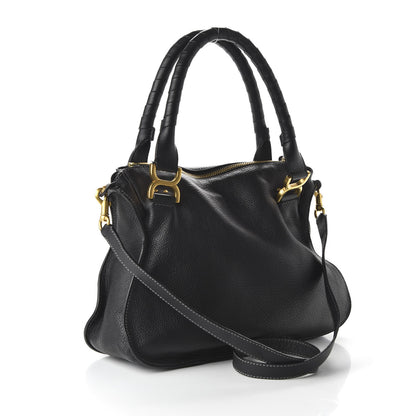 Chloe Calfskin Medium Marcie Satchel Black 4 of 11