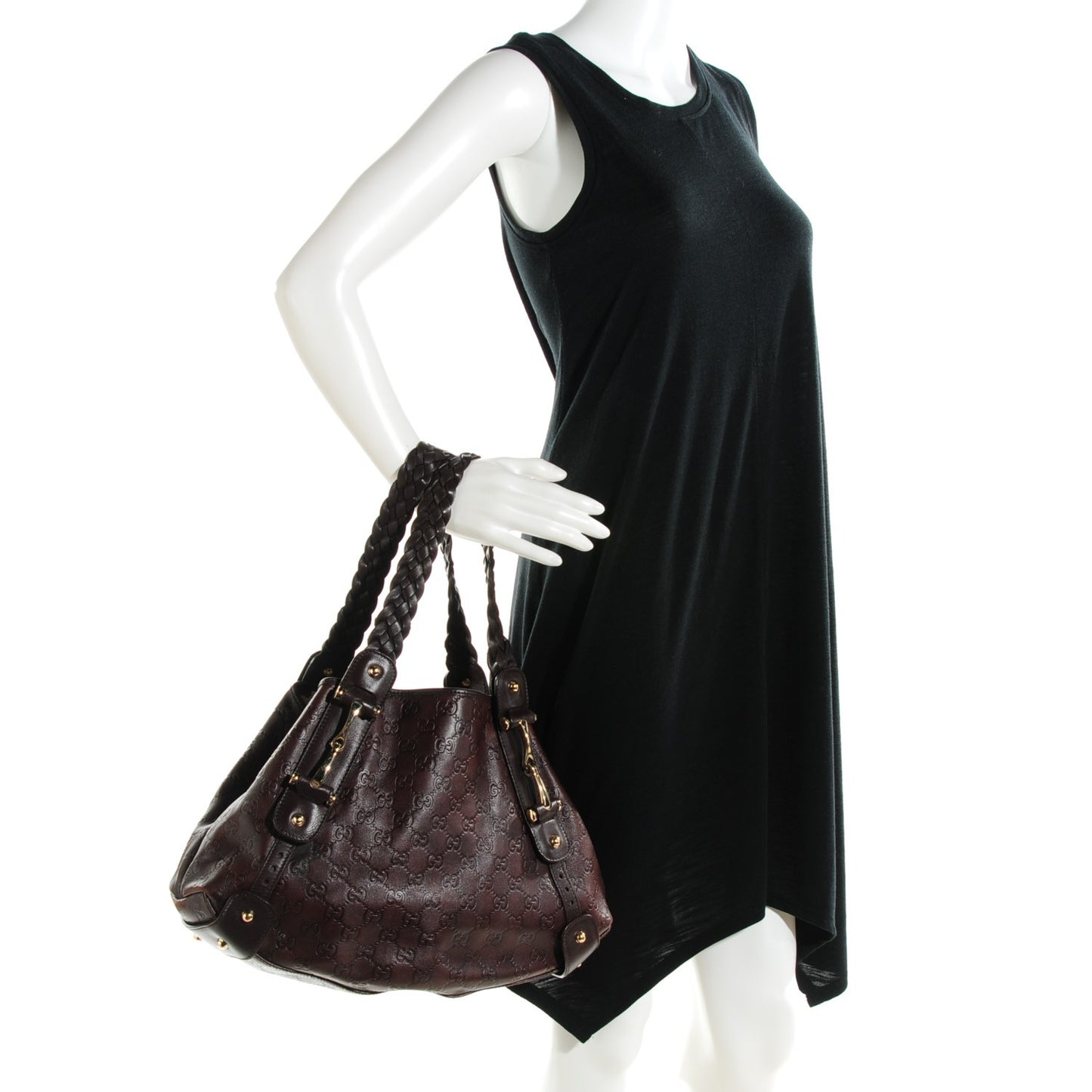 Guccissima Small Pelham Shoulder Bag Chocolate