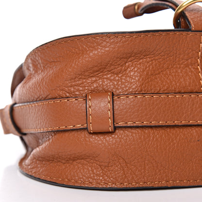 Chloe Calfskin Mini Marcie Round Crossbody Bag Tan 9 of 10
