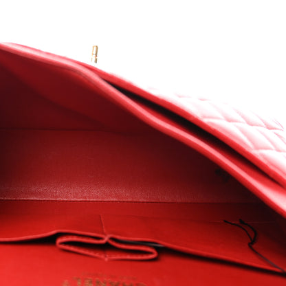 Chanel Caviar Quilted Medium Double Flap Red 5 of 10