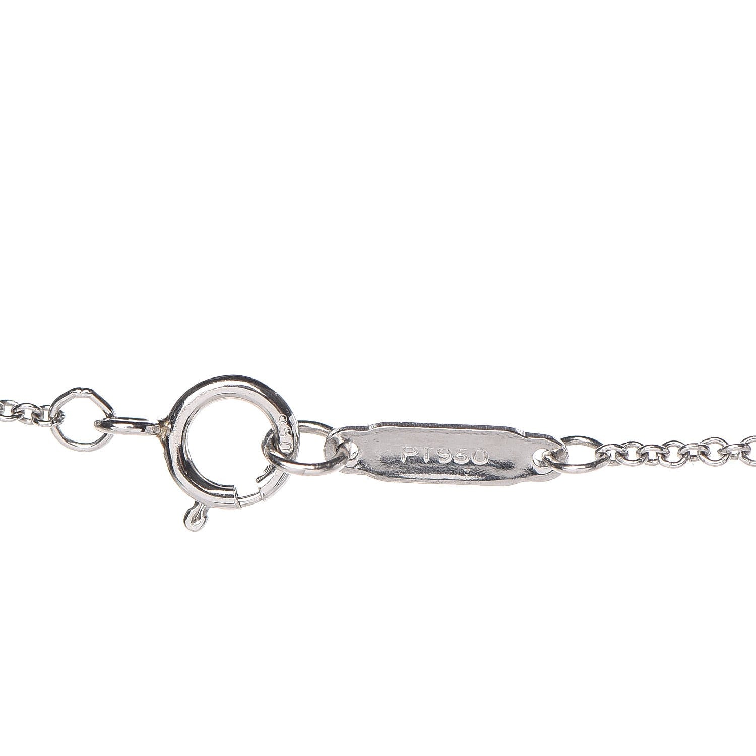 Tiffany Platinum Diamond Grace Pendant Necklace 5 of 7